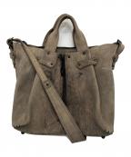 VERMILLIONヴァーミリオン）の古着「ユーズド加工トートバッグ」｜グレー