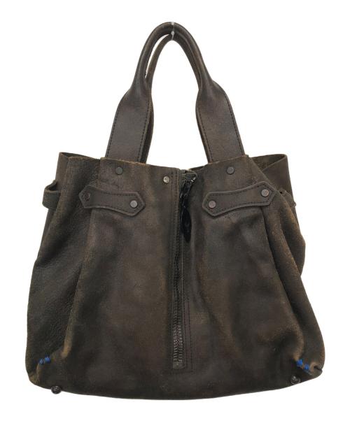 VERMILLION（ヴァーミリオン）vermillion (ヴァーミリオン) トートバッグ ブラウンの古着・服飾アイテム