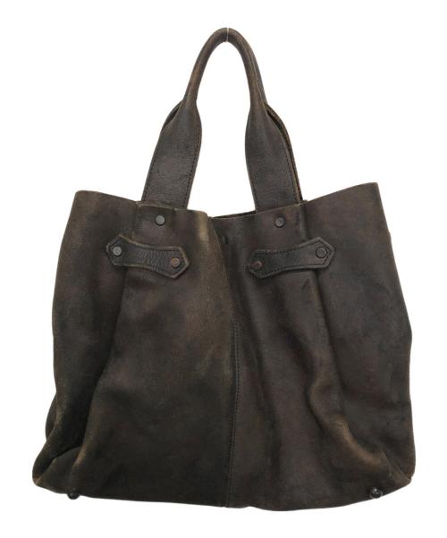 VERMILLION（ヴァーミリオン）vermillion (ヴァーミリオン) トートバッグ ブラウンの古着・服飾アイテム