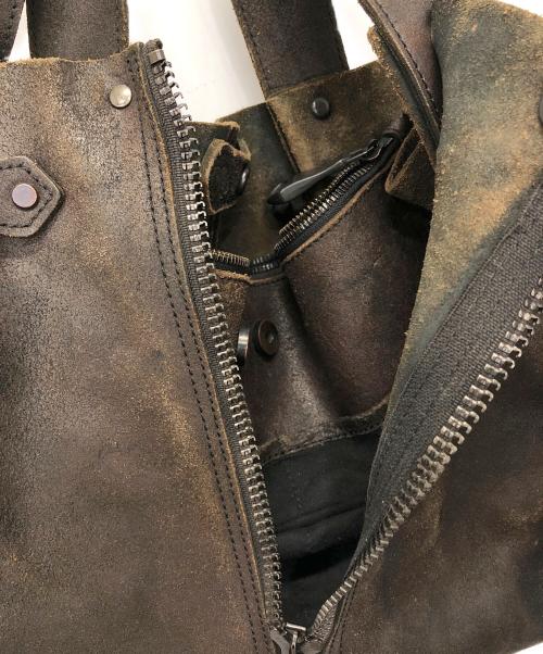 VERMILLION（ヴァーミリオン）vermillion (ヴァーミリオン) トートバッグ ブラウンの古着・服飾アイテム