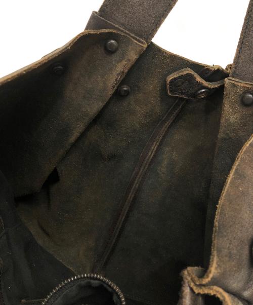 VERMILLION（ヴァーミリオン）vermillion (ヴァーミリオン) トートバッグ ブラウンの古着・服飾アイテム