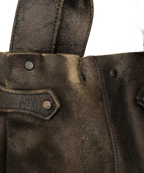 VERMILLION（ヴァーミリオン）vermillion (ヴァーミリオン) トートバッグ ブラウンの古着・服飾アイテム