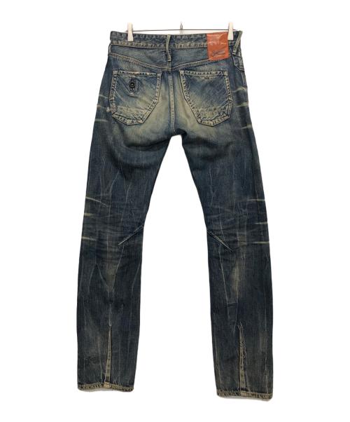Denham（デンハム）Denham (デンハム) ユーズド加工デニムパンツ インディゴ サイズ:Lの古着・服飾アイテム