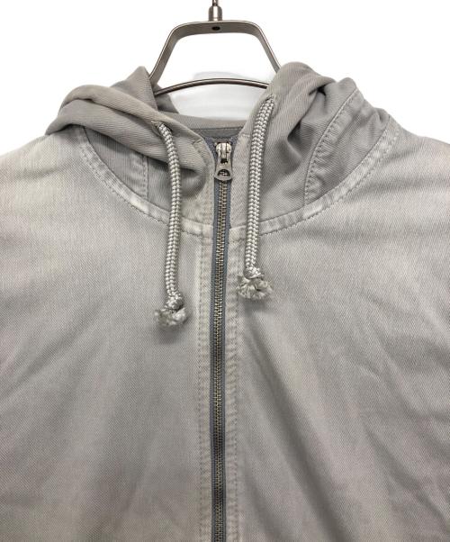 YANUK（ヤヌーク）YANUK (ヤヌーク) ラウンドフーディー グレー サイズ:Mの古着・服飾アイテム