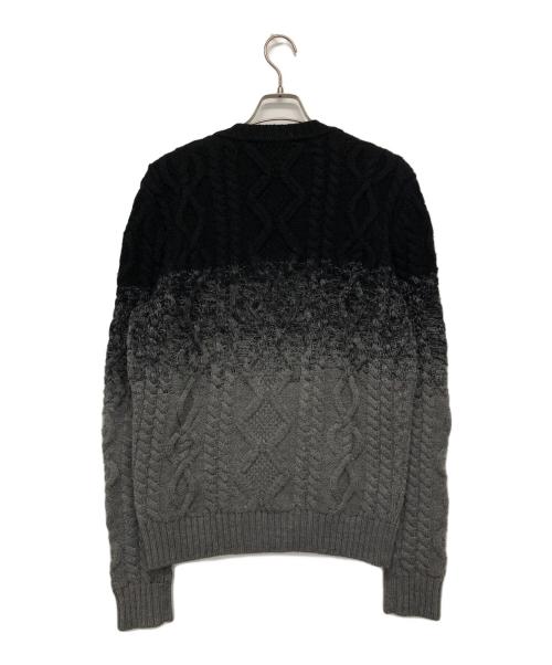 DSQUARED2（ディースクエアード）DSQUARED2 (ディースクエアード) グラデーションニット ブラック サイズ:Ｓの古着・服飾アイテム