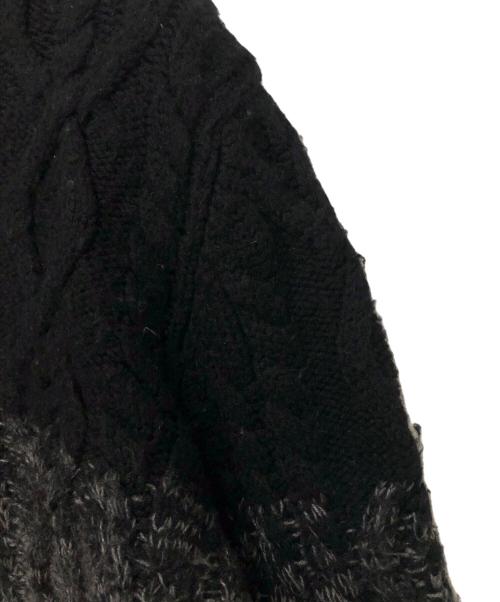 DSQUARED2（ディースクエアード）DSQUARED2 (ディースクエアード) グラデーションニット ブラック サイズ:Ｓの古着・服飾アイテム