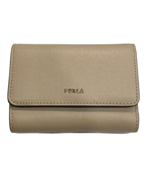 FURLA（フルラ）FURLA (フルラ) BABYLON/バビロン  3つ折り財布 ベージュの古着・服飾アイテム