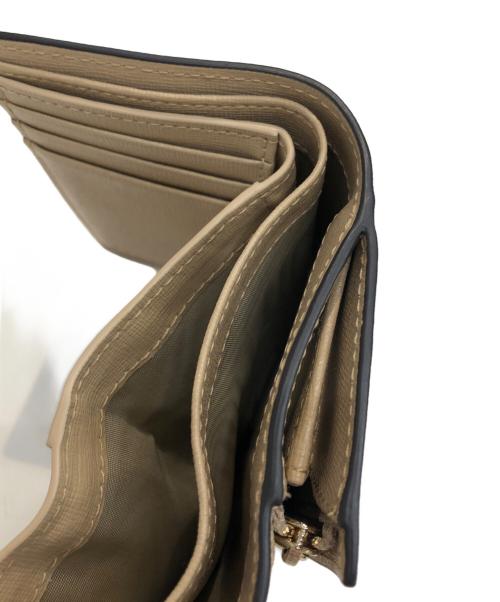 FURLA（フルラ）FURLA (フルラ) BABYLON/バビロン  3つ折り財布 ベージュの古着・服飾アイテム