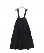 MAISON SPECIALメゾンスペシャル）の古着「Suspender Volume Skirt」｜ブラック