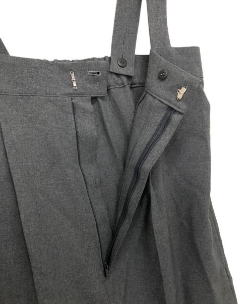 aqua fits（アクワフィッツ）aqua fits (アクワフィッツ) ウールトロ風 サロペットパンツ グレー サイズ:Fの古着・服飾アイテム