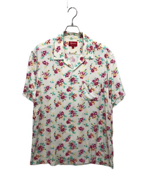 SUPREME（シュプリーム）SUPREME (シュプリーム) Floral Rayon S/S Shirt ホワイト サイズ:Lの古着・服飾アイテム
