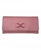 PRADAプラダ）の古着「SAFFIANO FIOCCO 長財布」｜ピンク