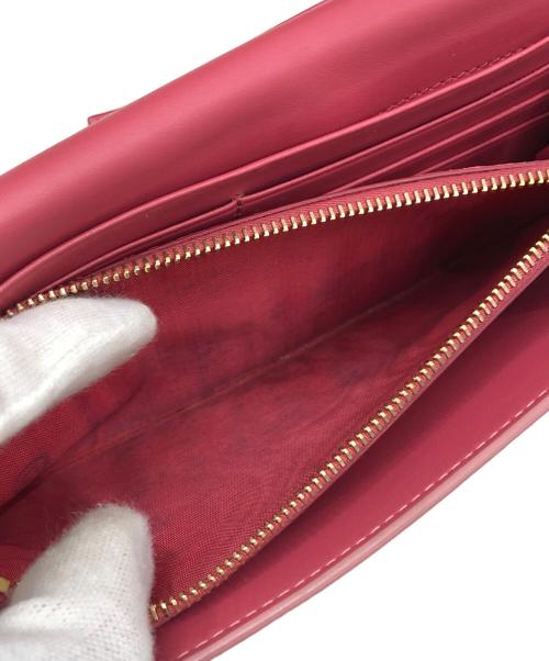 PRADA（プラダ）PRADA (プラダ) SAFFIANO FIOCCO 長財布 ピンクの古着・服飾アイテム