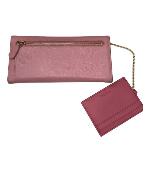PRADA（プラダ）PRADA (プラダ) SAFFIANO FIOCCO 長財布 ピンクの古着・服飾アイテム