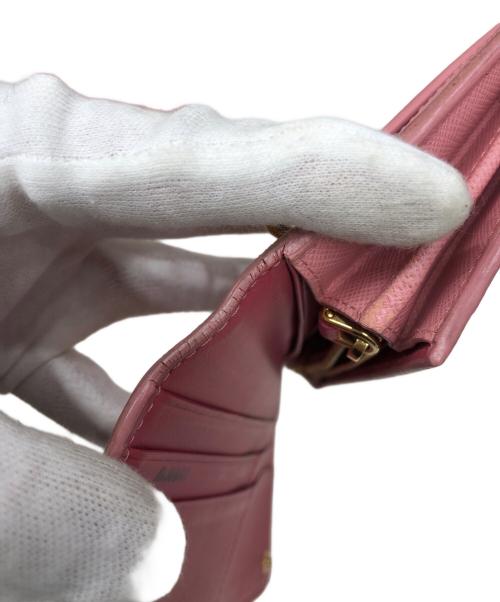 PRADA（プラダ）PRADA (プラダ) SAFFIANO FIOCCO 長財布 ピンクの古着・服飾アイテム