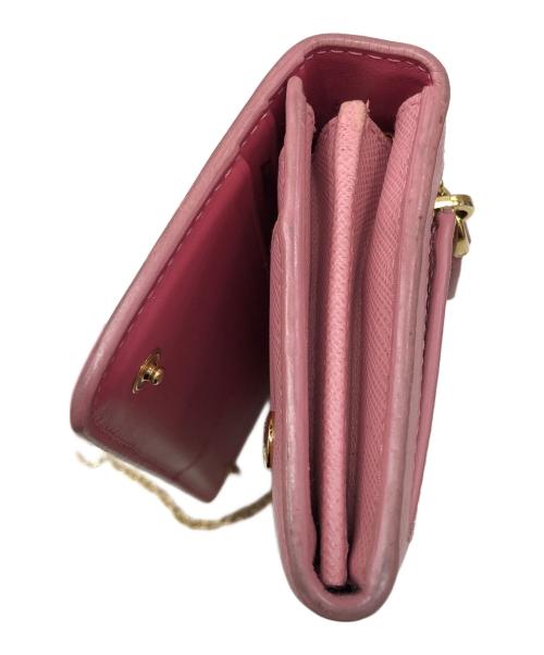 PRADA（プラダ）PRADA (プラダ) SAFFIANO FIOCCO 長財布 ピンクの古着・服飾アイテム