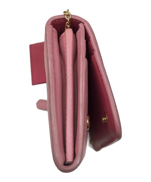 PRADA（プラダ）PRADA (プラダ) SAFFIANO FIOCCO 長財布 ピンクの古着・服飾アイテム