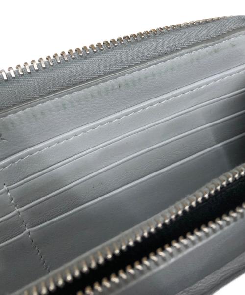 Dior（ディオール）Dior (ディオール) ダイヤモンドロゴラウンドファスナー財布 グレーの古着・服飾アイテム