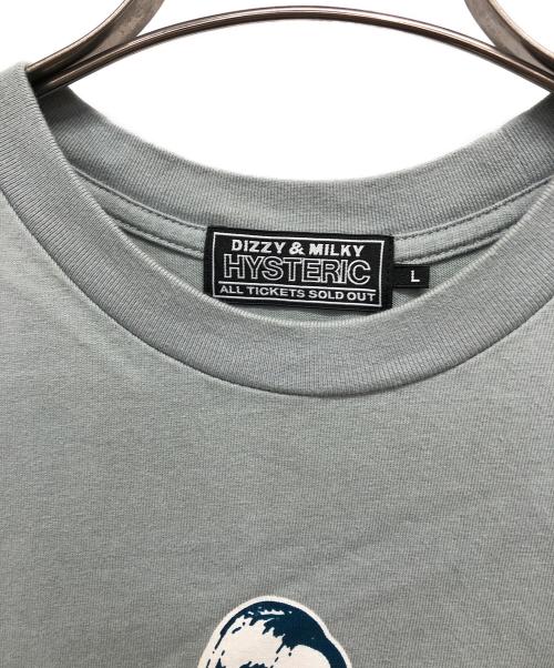 Hysteric Glamour（ヒステリックグラマー）Hysteric Glamour (ヒステリックグラマー) GIRLS TAKE OVER Tシャツ ブルー サイズ:Lの古着・服飾アイテム