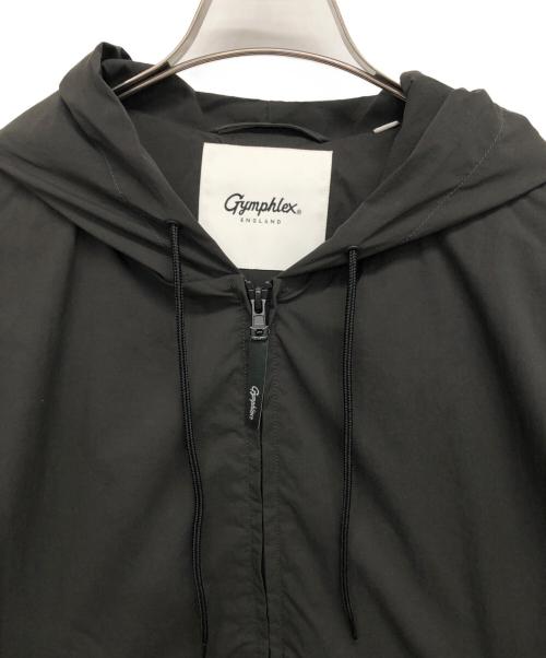 Gymphlex（ジムフレックス）Gymphlex (ジムフレックス) ナイロンフードジャケット ブラック サイズ:14の古着・服飾アイテム