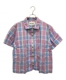 STORY mfg（ストーリーエムエフジー）の古着「Beach LILACCHECK Shirt」｜パープル
