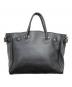 YOUNG & OLSEN The DRYGOODS STORE (ヤングアンドオルセン ザ ドライグッズストア) EMBOSSED LEATHER BELTED TOTE S ブラック：19000円