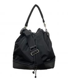 PORTER（ポーター）の古着「DRAWSTRING BAG (L)」｜ブラック