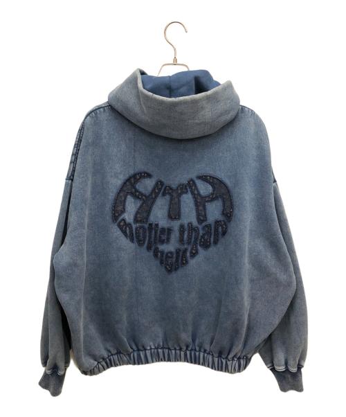 hotter than hell（ホッターザンヘル）HOTTER THAN HELL (ホッターザンヘル) プルオーバーパーカー インディゴ サイズ:FREEの古着・服飾アイテム