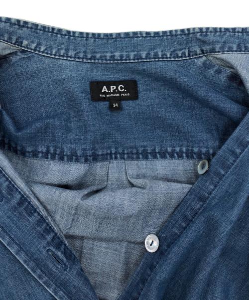 A.P.C.（アーペーセー）A.P.C. (アーペーセー) デニムワンピース インディゴ サイズ:34の古着・服飾アイテム
