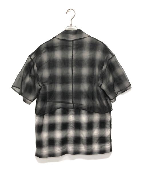 MAISON SPECIAL（メゾンスペシャル）MAISON SPECIAL (メゾンスペシャル) See-through Layered Half Sleeve Jacket ブラック サイズ:Fの古着・服飾アイテム