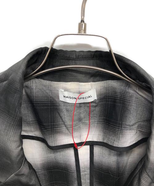 MAISON SPECIAL（メゾンスペシャル）MAISON SPECIAL (メゾンスペシャル) See-through Layered Half Sleeve Jacket ブラック サイズ:Fの古着・服飾アイテム