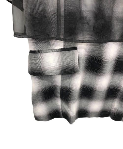 MAISON SPECIAL（メゾンスペシャル）MAISON SPECIAL (メゾンスペシャル) See-through Layered Half Sleeve Jacket ブラック サイズ:Fの古着・服飾アイテム