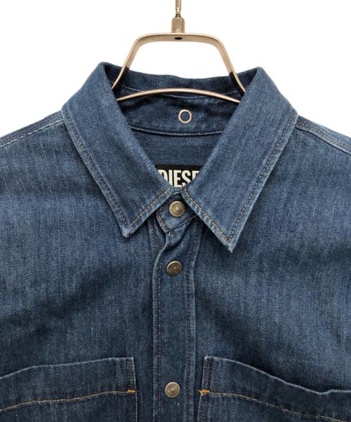 DIESEL（ディーゼル）DIESEL (ディーゼル) オーバーサイズデニムシャツ インディゴ サイズ:Sの古着・服飾アイテム