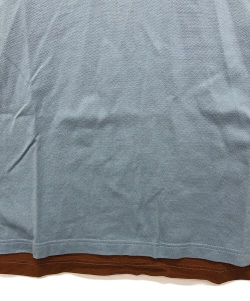 PRADA（プラダ）PRADA (プラダ) 切替ポロシャツ ブラウン サイズ:Lの古着・服飾アイテム