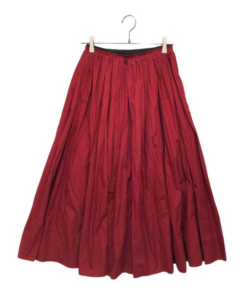 MARNI（マルニ）MARNI (マルニ) ロングプリーツスカート レッド サイズ:38の古着・服飾アイテム