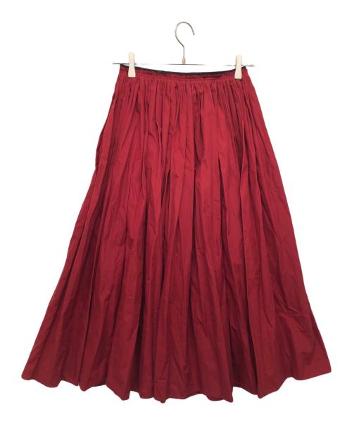 MARNI（マルニ）MARNI (マルニ) ロングプリーツスカート レッド サイズ:38の古着・服飾アイテム