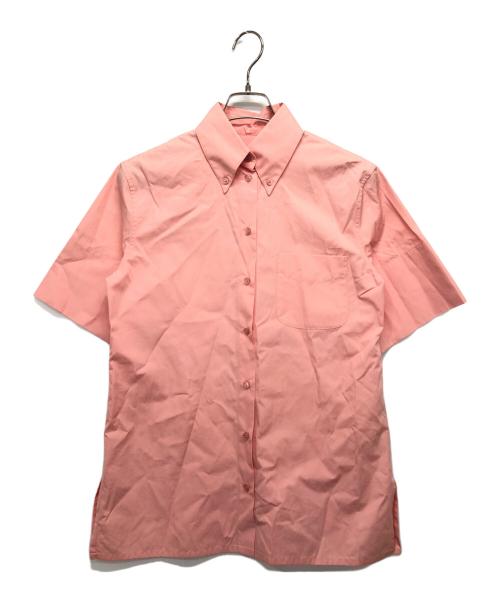 Salvatore Ferragamo（サルヴァトーレ フェラガモ）Salvatore Ferragamo (サルヴァトーレ フェラガモ) 半袖ボタンダウンシャツ ピンク サイズ:38の古着・服飾アイテム