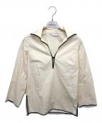 TORY BURCHトリーバーチ）の古着「長袖スキッパーブラウス」｜ベージュ