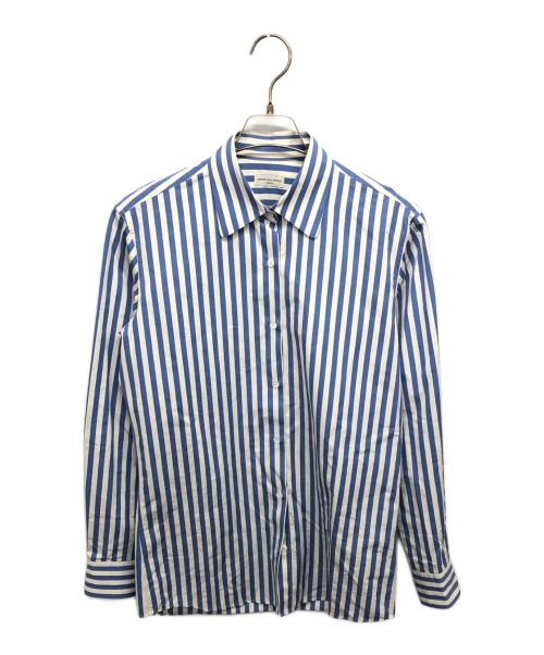 DRIES VAN NOTEN（ドリスヴァンノッテン）DRIES VAN NOTEN (ドリスヴァンノッテン) 長袖ストライプシャツ ブルー サイズ:SIZE34の古着・服飾アイテム
