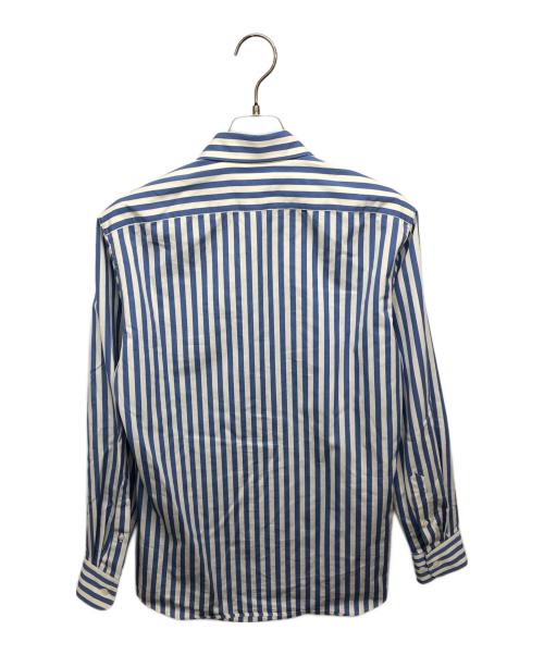 DRIES VAN NOTEN（ドリスヴァンノッテン）DRIES VAN NOTEN (ドリスヴァンノッテン) 長袖ストライプシャツ ブルー サイズ:SIZE34の古着・服飾アイテム