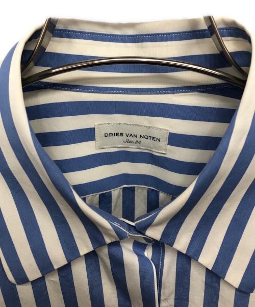 DRIES VAN NOTEN（ドリスヴァンノッテン）DRIES VAN NOTEN (ドリスヴァンノッテン) 長袖ストライプシャツ ブルー サイズ:SIZE34の古着・服飾アイテム