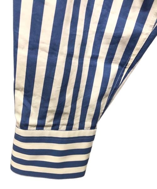 DRIES VAN NOTEN（ドリスヴァンノッテン）DRIES VAN NOTEN (ドリスヴァンノッテン) 長袖ストライプシャツ ブルー サイズ:SIZE34の古着・服飾アイテム