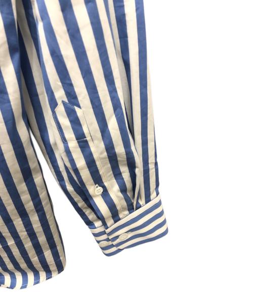 DRIES VAN NOTEN（ドリスヴァンノッテン）DRIES VAN NOTEN (ドリスヴァンノッテン) 長袖ストライプシャツ ブルー サイズ:SIZE34の古着・服飾アイテム
