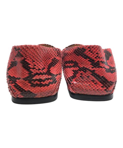 sergio rossi（セルジオロッシ）sergio rossi (セルジオロッシ) SR1/パイソン柄ローファー ピンク サイズ:39の古着・服飾アイテム