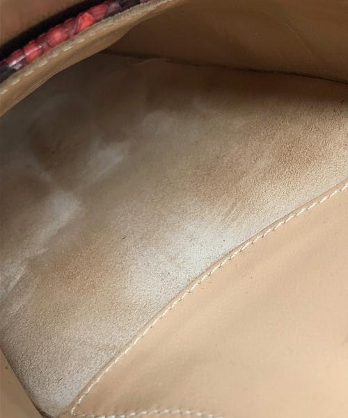 sergio rossi（セルジオロッシ）sergio rossi (セルジオロッシ) SR1/パイソン柄ローファー ピンク サイズ:39の古着・服飾アイテム