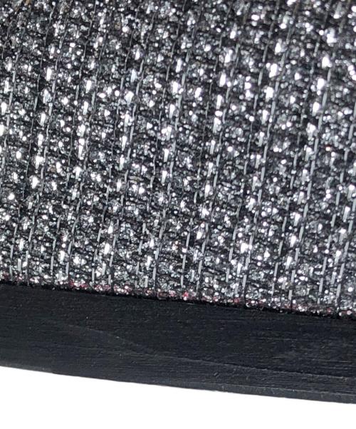 sergio rossi（セルジオロッシ）sergio rossi (セルジオロッシ) SR1/スクエアトゥラメローファー シルバー サイズ:39の古着・服飾アイテム