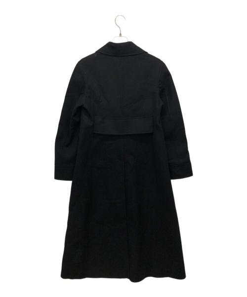 Christian Dior（クリスチャン ディオール）Christian Dior (クリスチャン ディオール) アンゴラ混ダブルロングコート ブラック サイズ:46の古着・服飾アイテム