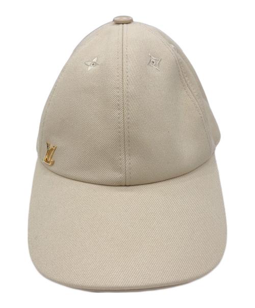 LOUIS VUITTON（ルイ ヴィトン）LOUIS VUITTON (ルイ ヴィトン) LV アイコニック/キャップ ベージュ サイズ:表記無しの古着・服飾アイテム