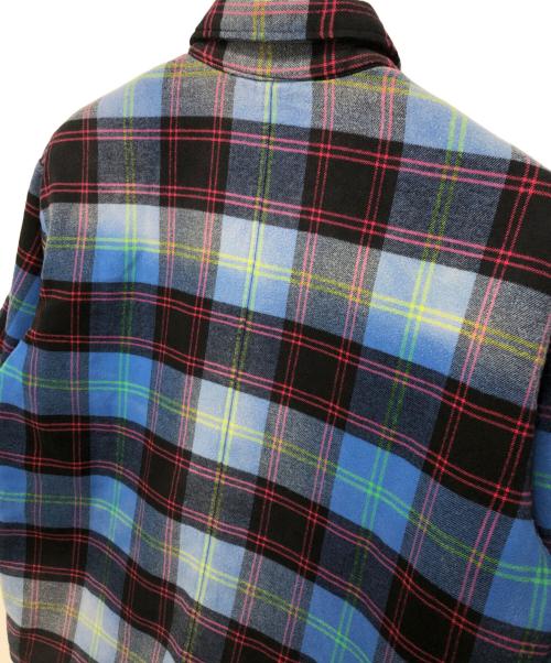 SUPREME（シュプリーム）SUPREME (シュプリーム) Quilted Plaid Shirt ブルー サイズ:Mの古着・服飾アイテム