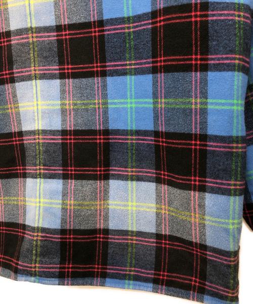 SUPREME（シュプリーム）SUPREME (シュプリーム) Quilted Plaid Shirt ブルー サイズ:Mの古着・服飾アイテム